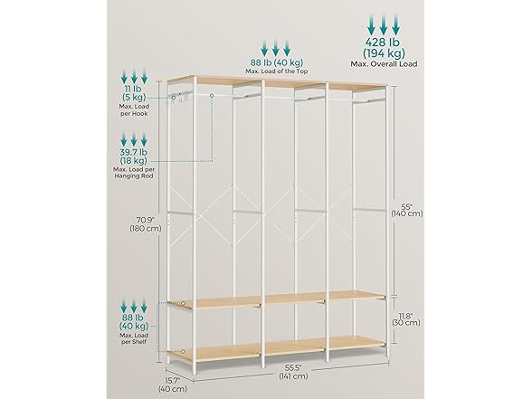 SONGMICS Clothes Rack