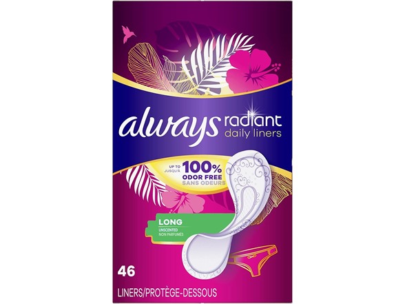 Always Radiant Daily Liners Long