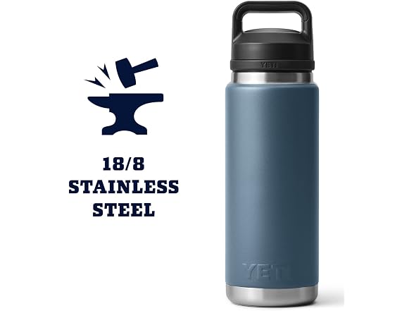 YETI Rambler 26oz Bottle, Nordic Blue