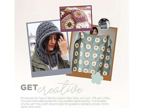 Lion Brand Yarn, Hue + Me Chunky Yarn