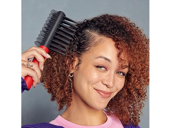 KISS Colors & Care Detangle Boss Glide & Define 2-in-1 Two-Tiered Brush