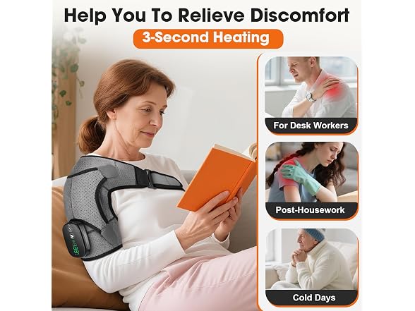 WoloyHeatie Cordless Shoulder Heat Pad