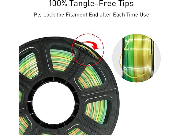 MIKA3D 1.75mm Silk Fast Color Change Rainbow