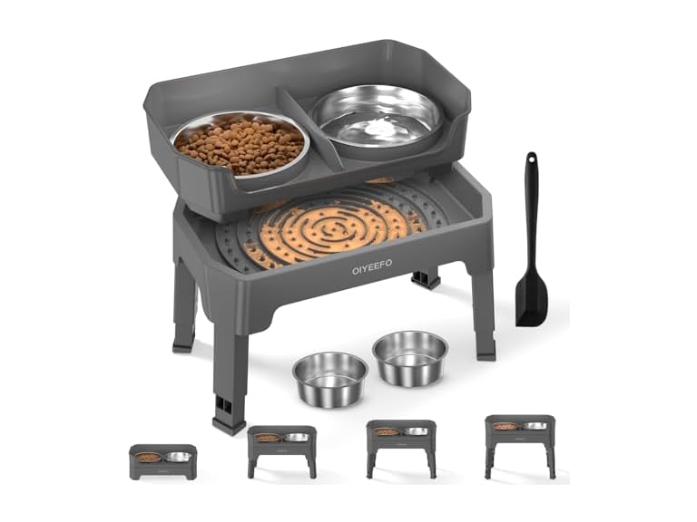Oiyeefo BC075525060134 Elevated Dog Bowls