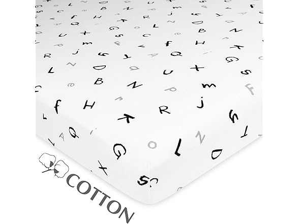 American Baby Company 100% Natural Cotton Fitted Sheet