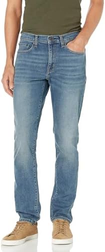 Amazon Essentials Men's Slim-Fit Jeans, Medium Blue Vintage, 33W x 29L