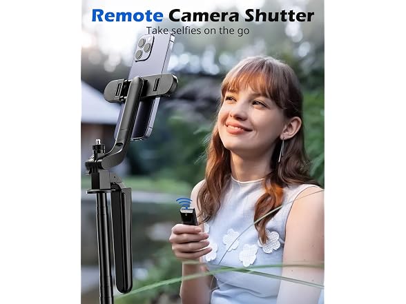 UBeesize 64'' Extendable Selfie Stick Tripod with Light & Remote