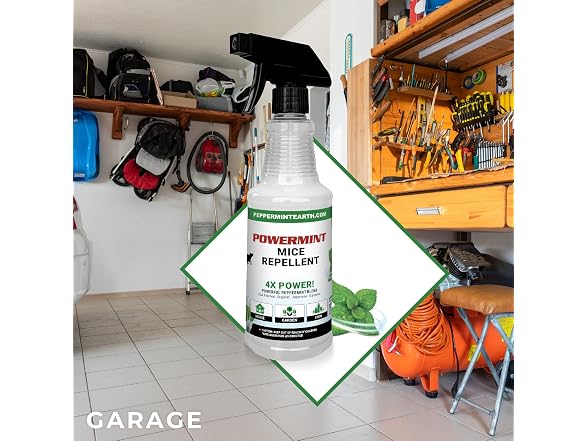 Powermint 16 Oz Peppermint Oil Mice Repellent Spray