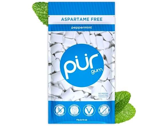 PUR Peppermint Gum 55ct