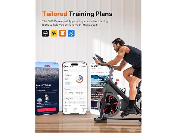 MERACH Red Magnetic Exercise Bike