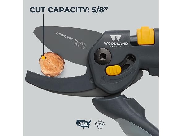 Woodland Tools Co. Heavy Duty Anvil Pruning Shears – 5/8"