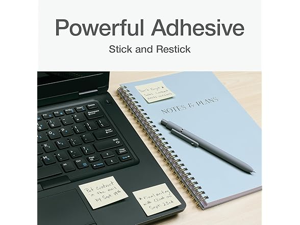 Redi-Tag Power Stick Notes, Mini Sticky Notepads
