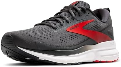 Brooks Trace 3 Men's Shoes Ebony/Fiery Red/White Size 13