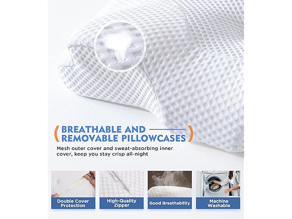 Cervical Bed Pillow for Neck Pain Relief