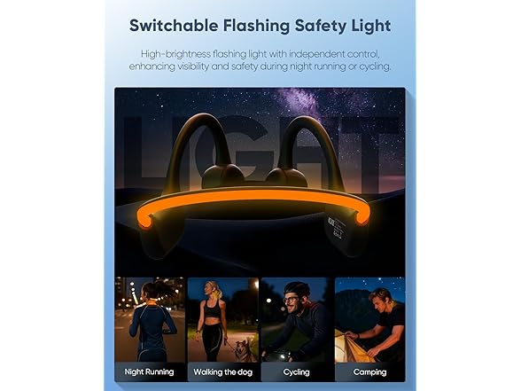 KLKE Open-Ear Bone Conduction Headphones