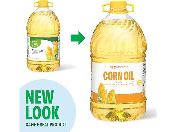 Amazon Grocery, Corn Oil, 128 Fl Oz