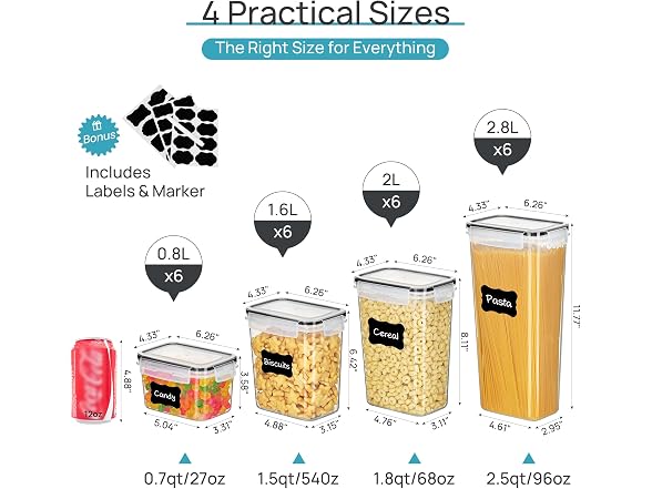 Vtopmart Airtight Food Storage