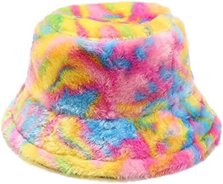 Women's Faux Fur Fuzzy Bucket Hat
