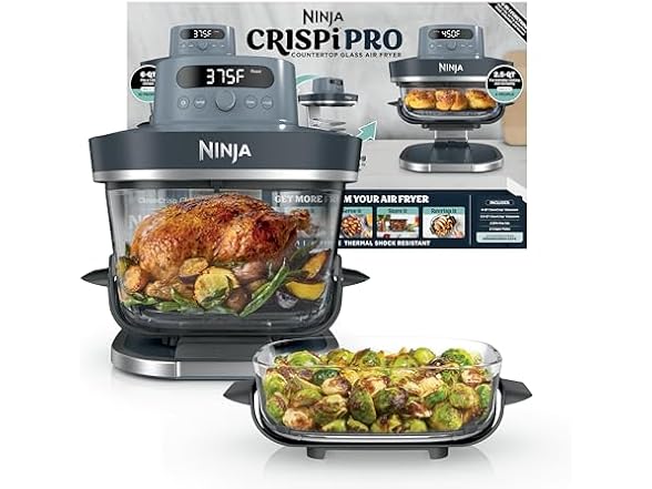 Ninja Crispi Pro 6-in-1 Glass Air Fryer