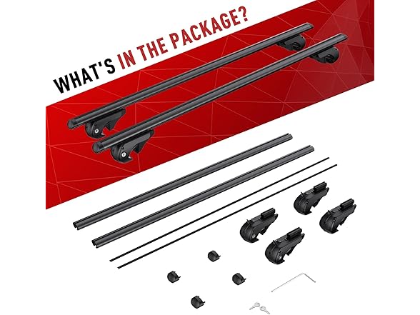 Roof Rack Cross Bars - Heavy Duty 52" Universal