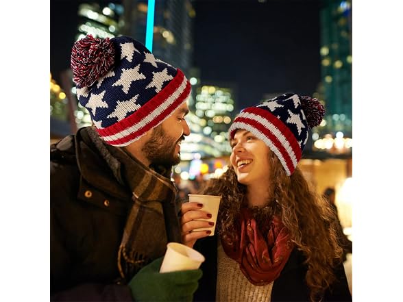 Parquet (Large-X-Large) American Flag Knit Stars