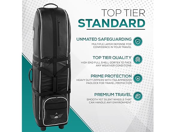 Aero Caddie Airline Golf Bag with Wheels