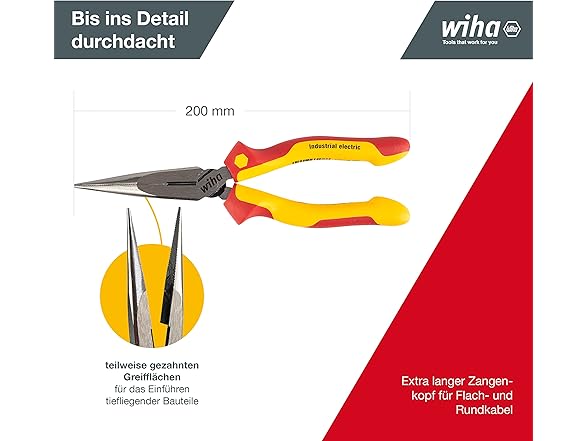 Wiha Long nose pliers