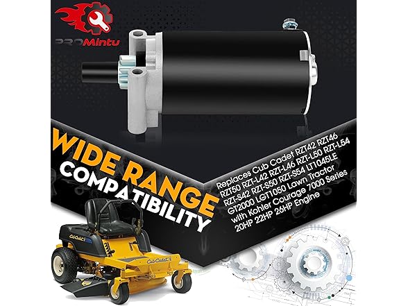 Starter Motor Replaces Cub Cadet