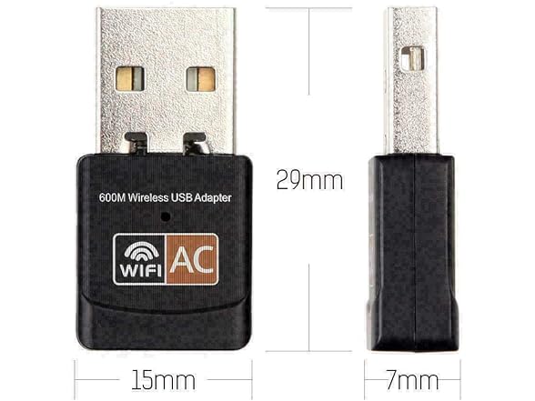 DWS USB WiFi Adapter, AC600 Mbps Dual Band