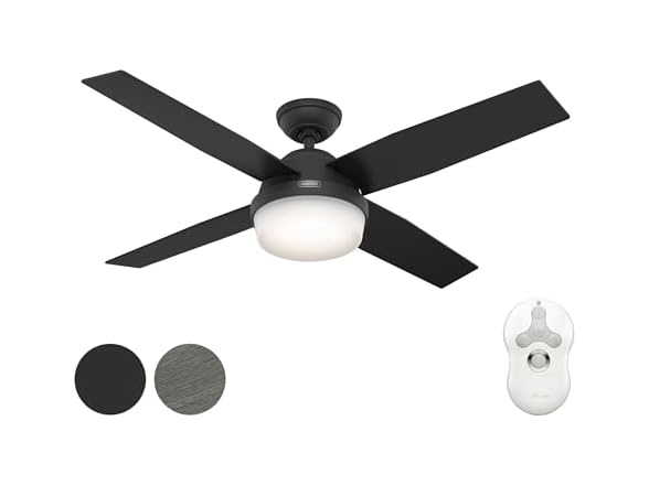 Hunter Fan 52" w/ Light Kit and Remote