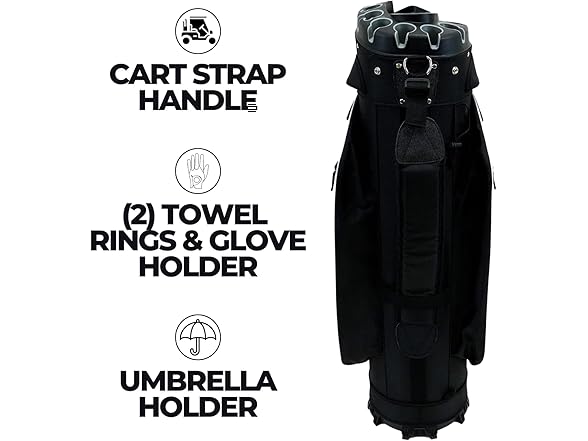 IZZO Golf Vault Cart Bag 14 club divider