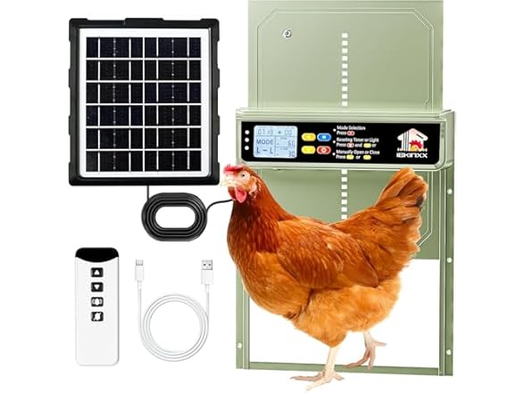 Chicken Coop Door Solar Powered