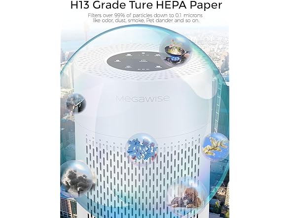 MEGAWISE Smart Air Purifier up to 1076ft