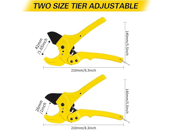 osaasi PVC pipe cutter, up to 1-5/8" PVC cutte