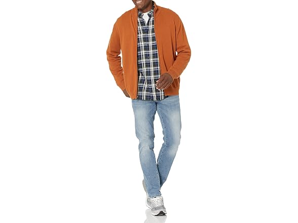 Amazon Essentials Men Cotton Full-zip Sweater