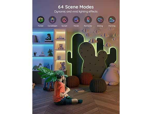 Govee Smart RGB LED Strip Lights 2 Rolls of 16.4ft