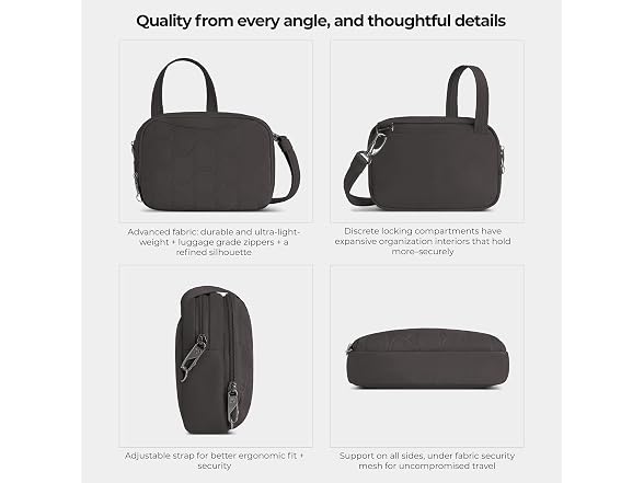 Travelon Anti-Theft Runways Double Compartment Crossbody