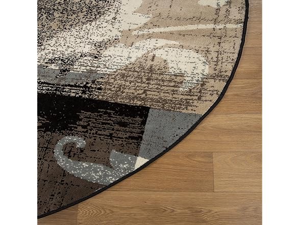 Superior Modern Floral Patchwork Indoor Rug