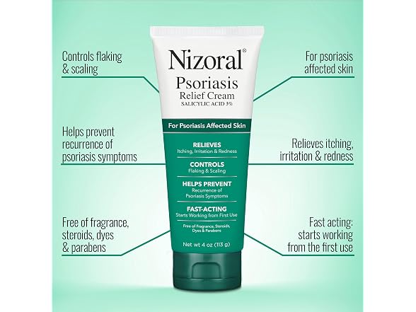 Nizoral Psoriasis Relief Cream 4Oz (2Pk)