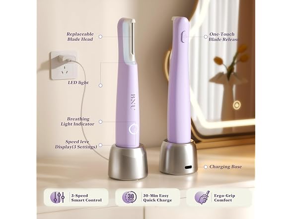 Bnu Dermaplane Razor Women Face Peach Fuzz and
