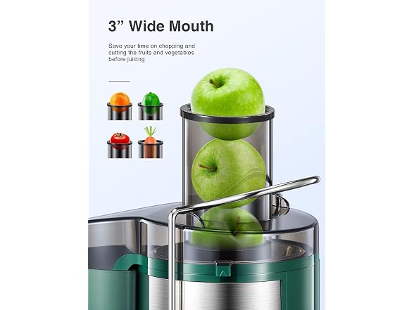 Qcen 500W Centrifugal Juicer Green
