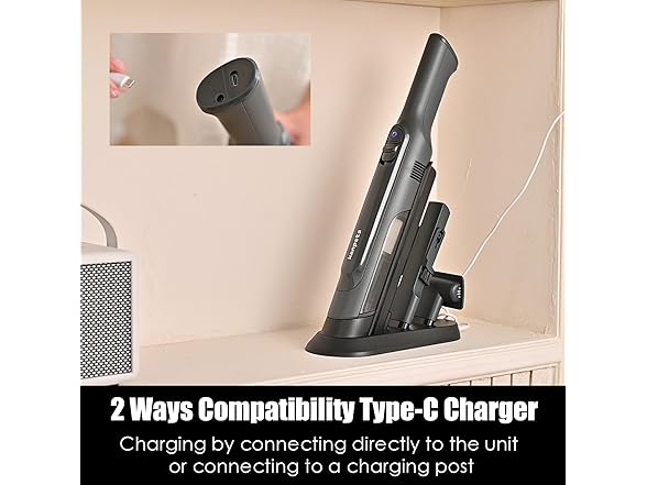 Kanpets VX7113C KANPETS CORDLESS MINI VACUUM - GRAY