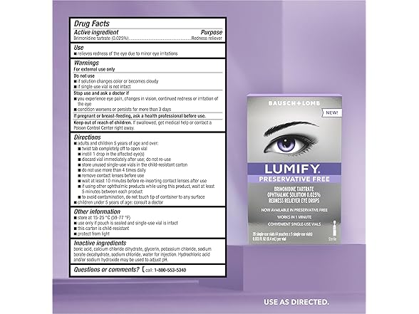 LUMIFY Eye Drops, 20 vials