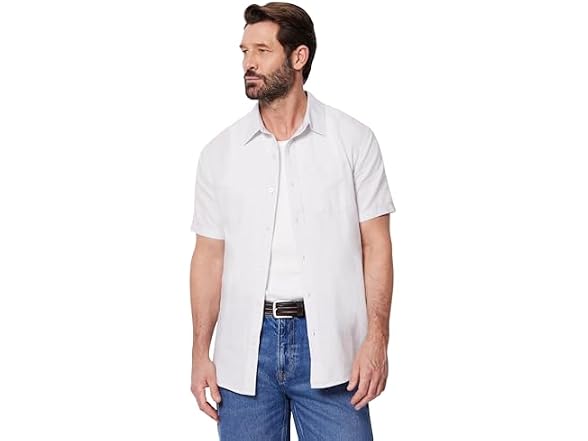 Amazon Essentials Men Short Sleeve Linen Shirt