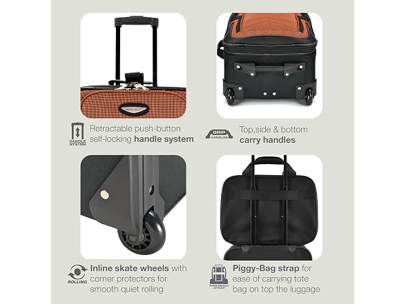 Travel Select Amsterdam Softside Luggage, 8-Piece Set (15/21/25/29)