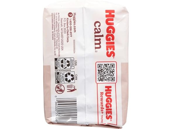 2PK HUGGIES Calm Baby Diaper Wipes, Unscented