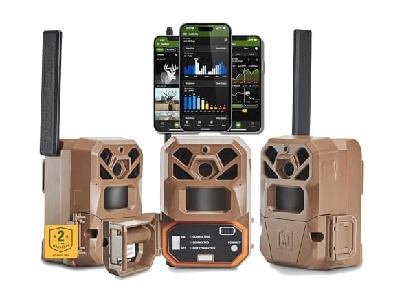 Moultrie Edge 2 Cellular Trail Camera, 3-Pack