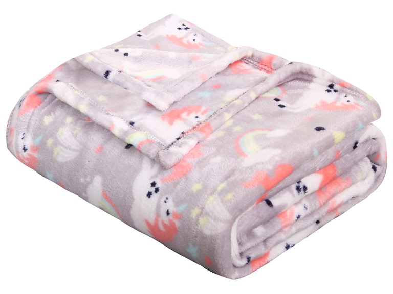 Noble House NH-Unicorn- 2 Pack 50x60 2Pk Printed Throw