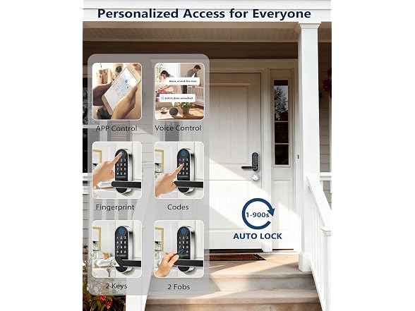 Fingerprint Smart Door Lock w/ WiFi