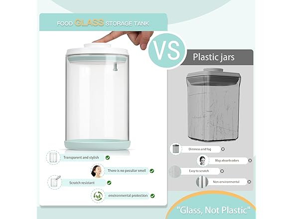 Dog Treat Container Airtight Jar